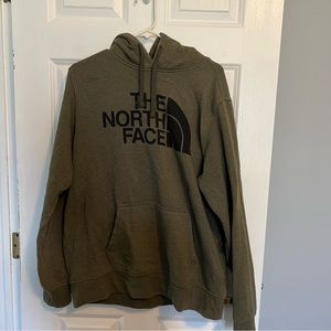 Lightly Worn Green North Face Hoodie